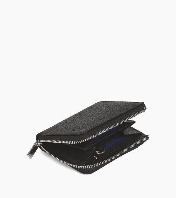 Charles L-zip coin purse in grained leather - Image 2