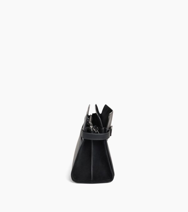 Emie large shoulderbag in smooth leather and nubuck - Image 3