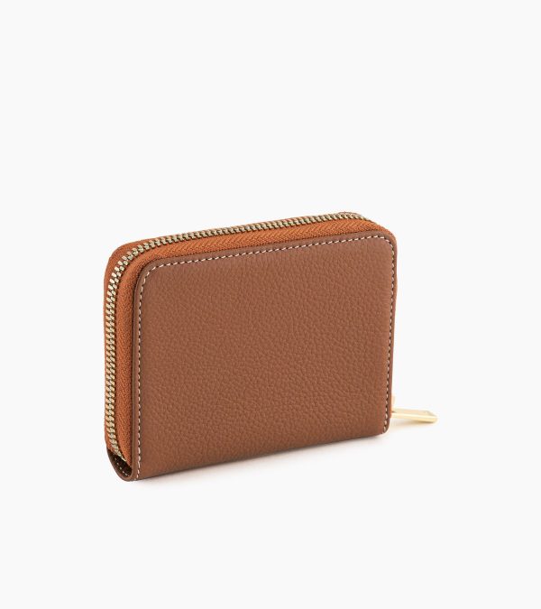 Emilie coin purse in grained leather - Image 3
