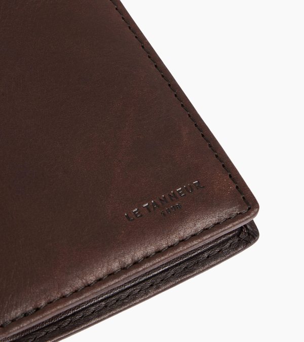 Gary coin purse with billfold in oiled leather - Image 3